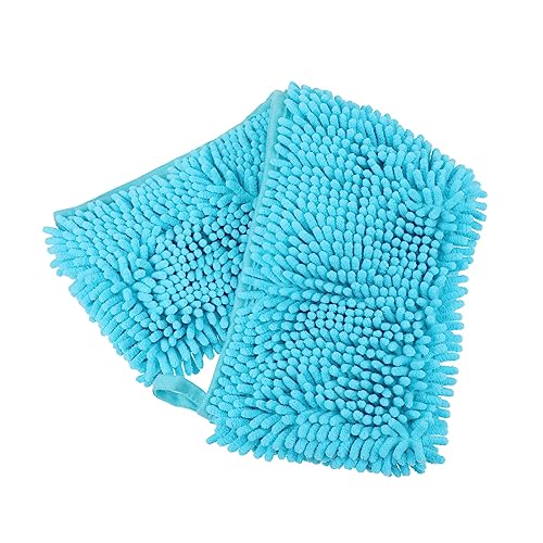 HANABASS ペットバスタオル ペットバスドライタオル 洗濯用ペットの毛取り 猫のおしりふき ゴミ 犬 microfiber towel 猫バスタオル 子猫のバスタオル 繊維シェニール Blue