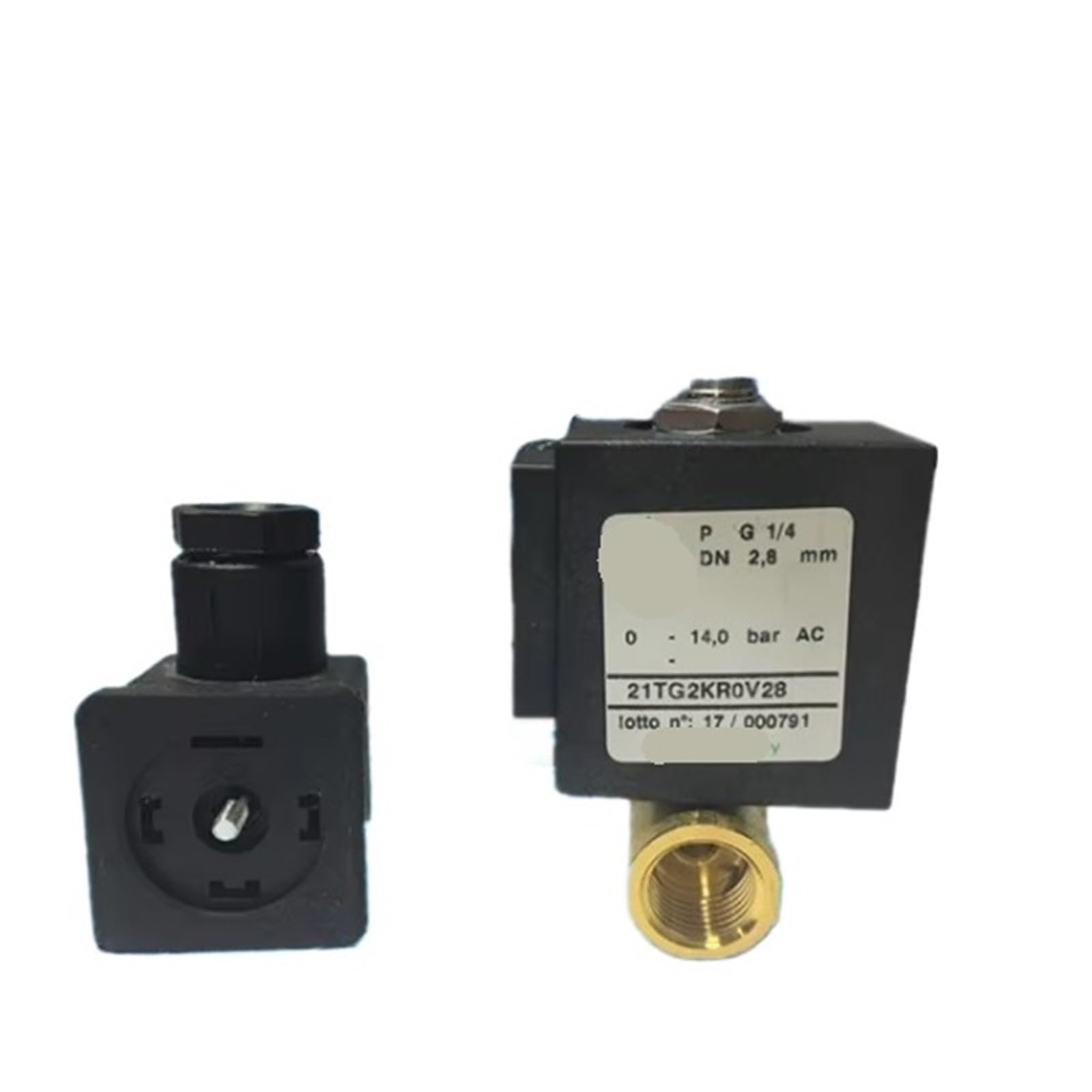 BALYDLUL 1PCS two-way direct-acting solenoid valve 21TG2KR0V28(AC24V)