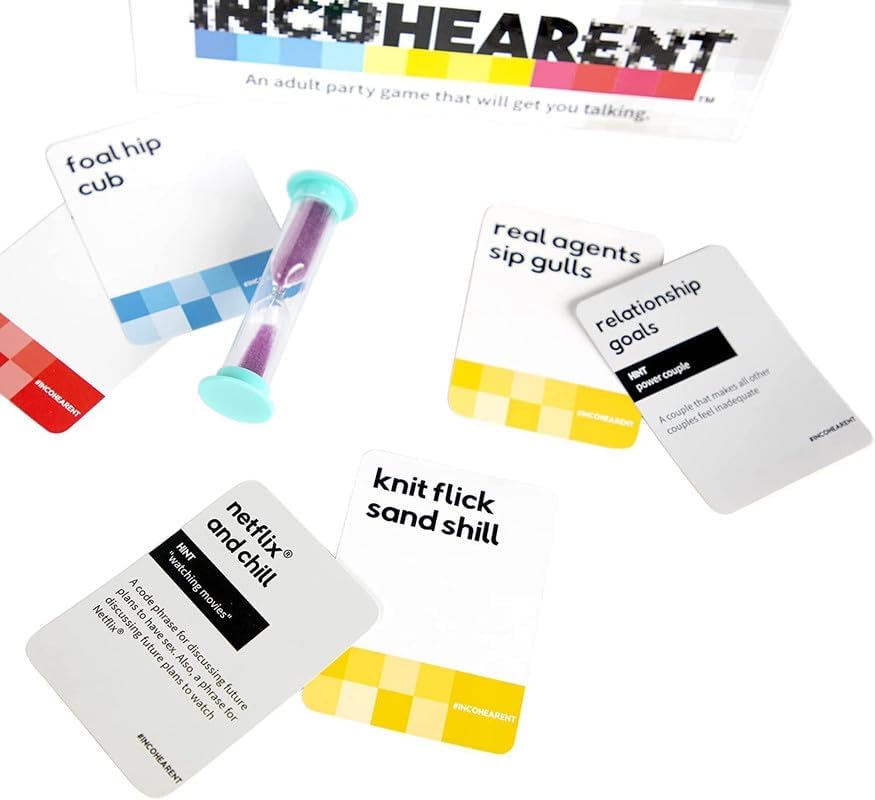Image of Awestuffs Incohearent - The Guess the Gibberish Party Game - Fun Games for Adults & Game Night Party Games