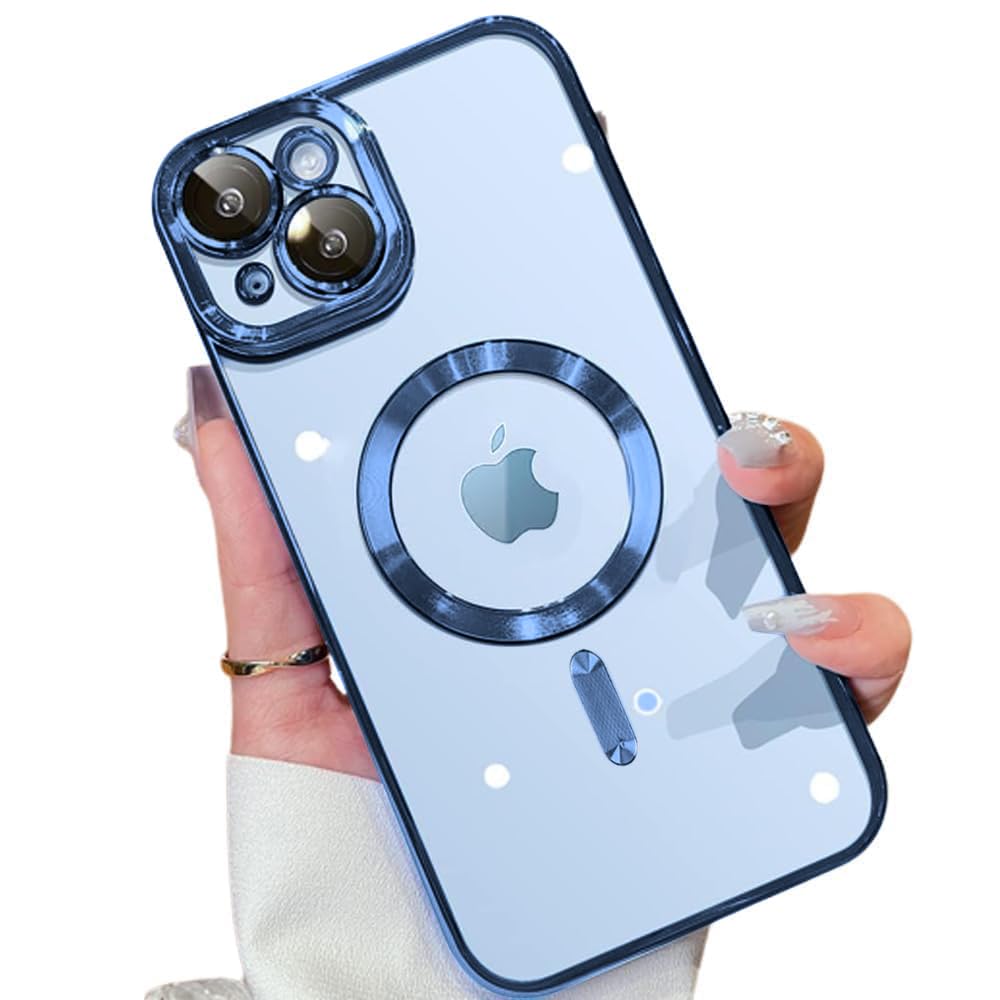 VONZEE® Clear Logo Electroplating Transparent Case for iPhone 14 Plus Case 6.7 inch 2022, Luxury Electroplated TPU Cover, Individual Camera Protection for Each Lens Bumper Case (Sierra Blue) (B0CB1B6B48) Amazon Price History, Amazon Price Tracker