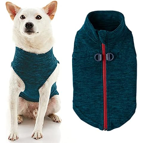 Gooby Zip Up Fleece Dog Sweater for Winter Cover