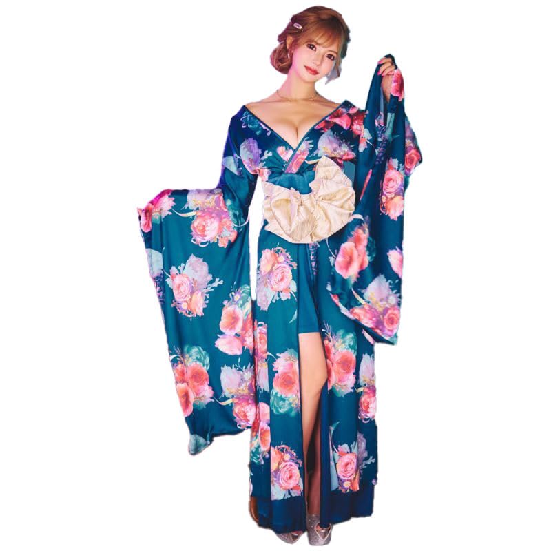 ラブリッチ　ロング オフショル 豪華 花魁 着物　コスプレ　ブラック Amazon.co.jp: [LoveRich] ラブリッチ 【高級ライン】【3カラー