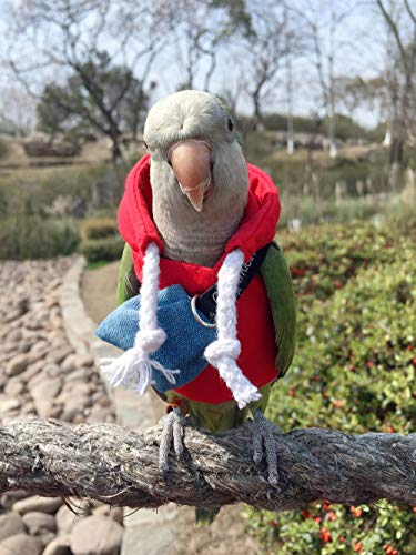 image for HEZHUO Bird Flight Suit,Parrot Bird Supplies, Warm and Comfortable, Ti