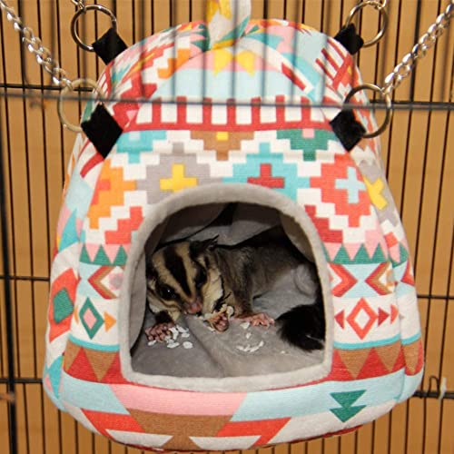 Image of Litewoo Bird Nest Hammock Tent Bed Toy for Parakeet Cockatiel Conure Cockatoo African Grey Amazon Budgie Lovebird Finch Canary Small Medium Parrot Hamster Rat Chinchilla Cage Perch