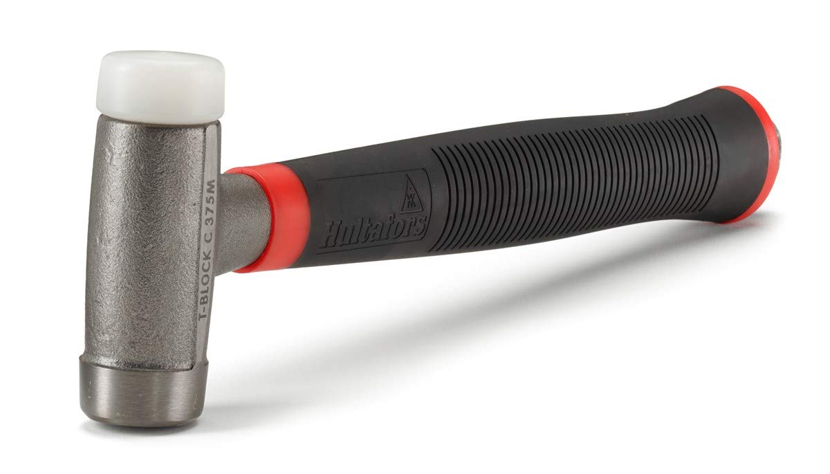Hultafors T-Block Kombihammer C 250, 250g Kopfgewicht, Rückschlagarmer Schonhammer
