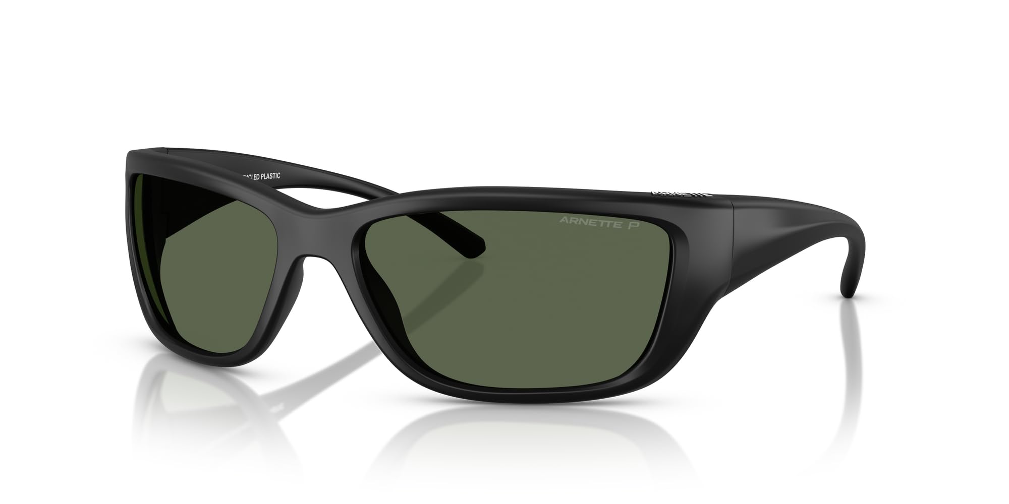 ARNETTE Gafas de sol AN 4353 290087 Negro/Gris Oscuro Policarbonato Estándar, Policarbonato polarizado negro mate/verde oscuro polar, 63 mm