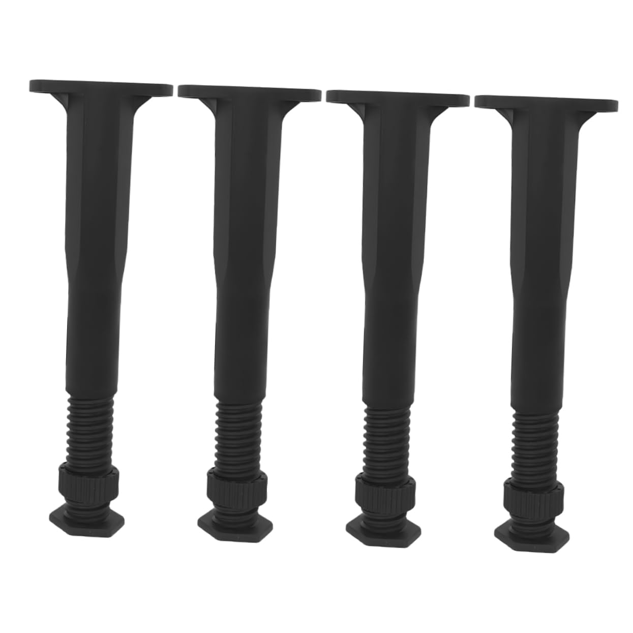 Housoutil 4pcs Bed Frame Support Legs Cabinet Leg Bed Center Frame Slat Feet Center Support Leg Bed Foot Risers Sofa Leg Couch Leg Bed Center Slat Adjustable Table Legs Bracket Replace 15c