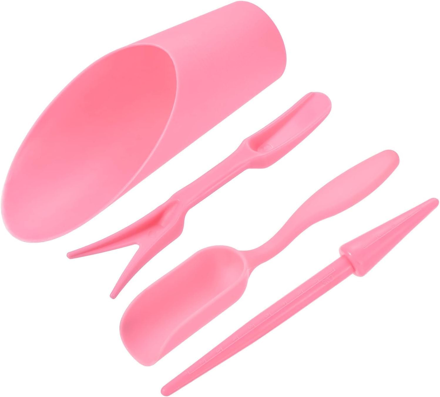 4-Piece Set Mini Garden Soil Spoon Plastic Planting/Transplanting Garden Tool Set Indoor Miniature Garden Plant Care Shovel Soil Cup Bucket Shovel Transplanting Tool