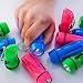 Kicko Mini Flashlight Keychain, 2 Inch - 24 Pack Assorted Colors, Green, Light Blue and Pink - Batteries Included - for Kids, Party Favors, Goody Bag Fillers, Prizes, Pocket Size, Chain for Key