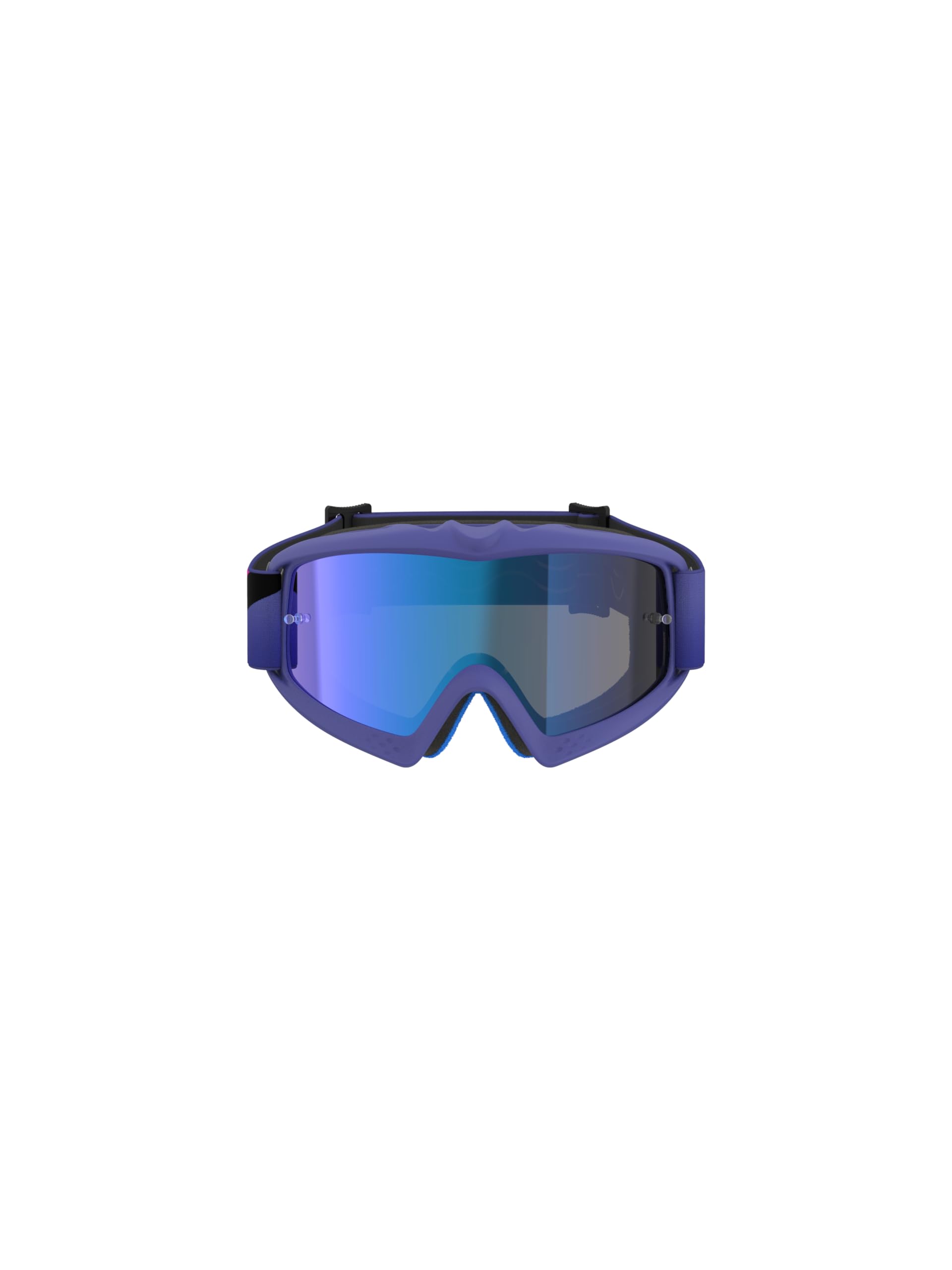 Alpinestars Vision Youth Corp gogle motocrossowe, fioletowe, fluorescencyjne, z niebieską soczewką, wszechstronna, trwała ochrona oczu