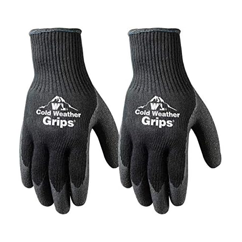 Wells Lamont Cold Weather Latex Grip Work Gloves thumbnail