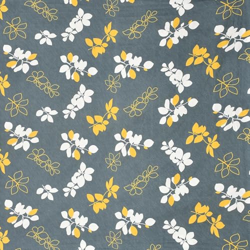 Image of Cotton Feel King Size Flat Bedsheet for Double Bed (90 x 100 Inches | 230 x 250 cm) with 2 Pillow Covers | Soft & Smooth Printed Bedsheet for Daily Use (Green&Grey, King Bed-90x100)