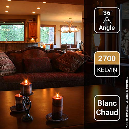 Xanlite PACK3SEL345D Lumineux Plafonnier encastré-Lampe encastrable Plafond-Lot de 3 Spots à LED Intégrés-Dimmable-Blanc Chaud-PACK3SEL345D, 5 W - Image 7