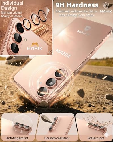 Image of Camera Lens Protector for Samsung Galaxy S26 / S26 Plus Pink Gold AR AF Coated 9H Tempered Glass Camera Guard, Anti Drop, Scratch Resistant Camera Lens, Case Friendly Waterproof Heavy Duty UHD Clear Camera Cover