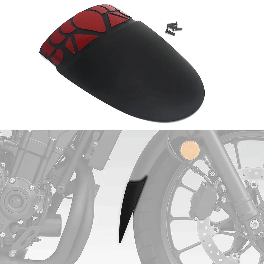 Motorcycle Front Fender Extender Mudguard Splash Guard Extension Plastic Fits for Honda CL 500 Cl500 cl500 2023 2024