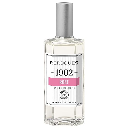 BERDOUES 1902 Rose Eau de Cologne Aroma floral fabricado en Francia Fragancia en aerosol para hombres y mujeres con madera de bergamota rosa y BERDOUES 1902 Rose Eau de Cologne Aroma floral fabricado en Francia Fragancia en aerosol para hombres y mujeres con madera de bergamota rosa y