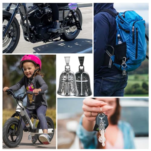 Image of Motorcycle Bell Guardian Angel Gremlin Lucky Charm Gift For Riders