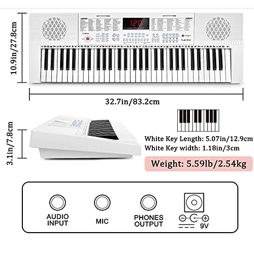 Clavier de piano numérique,clavier de piano 61 touches éclairées piano électrique portable pour débutants avec 3 modes d… - Les Beatles, Paul McCartney, John Lennon, RIngo Starr, George Harrison Clavier de piano numérique,clavier de piano 61 touches éclairées piano électrique portable pour débutants avec 3 modes d… – Image 3