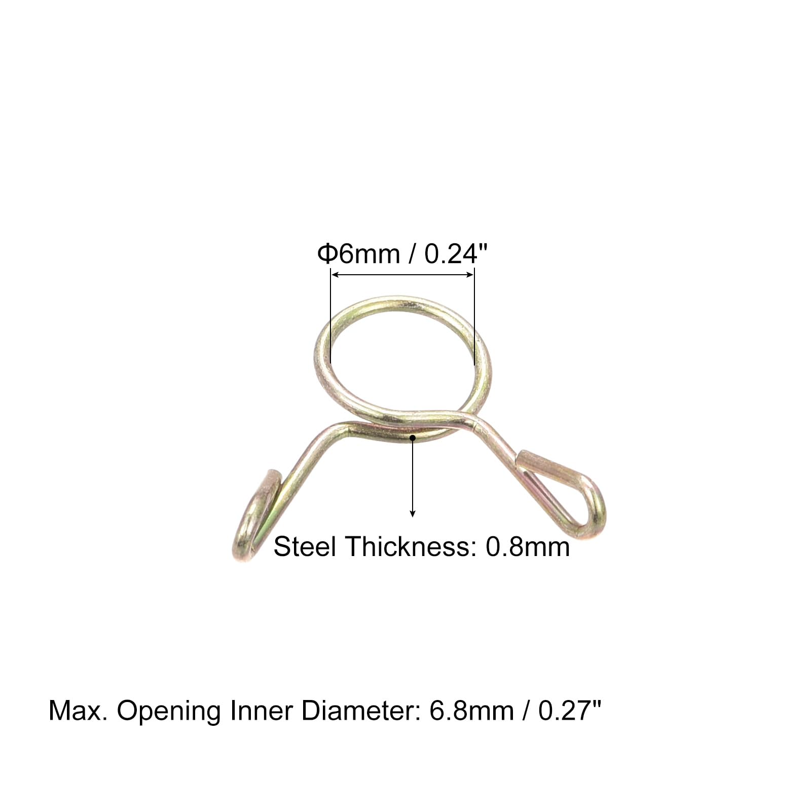 Sourcing Map Nylon Schlauchschellen 20 Stück – Für 6,1–6,5 Mm Schläuche, Verstellbar, Mit Schnappgriff