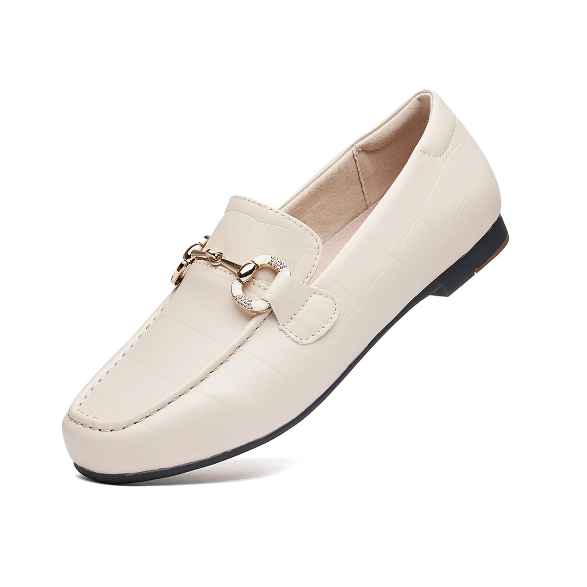 RCTEC Damen-Loafers für den Business Casual Stil- Bequeme und leichte Penny Loafers zum Anziehen mit einem Rutschverschluss, ideal für die Arbeit