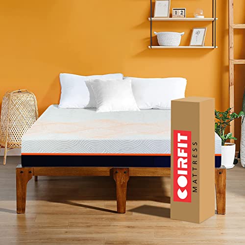 Coirfit Naturale – 100% Natural Pincore Latex Eco Friendly 7- Zone Sleeping System – 6″ Double Size Mattress with All Organic Outer Fabric- with 2 Free Pillows (75″x48″x6″) – Roll Pack Coirfit Naturale – 100% Natural Pincore Latex Eco Friendly 7- Zone Sleeping System – 6″ Double Size Mattress with All Organic Outer Fabric- with 2 Free Pillows (75″x48″x6″) – Roll Pack
