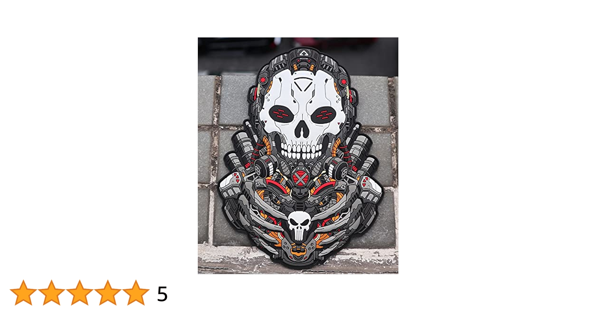 Bone CYBR Cyberpunk Skull Mecha Cyber Patch #1 Executioner