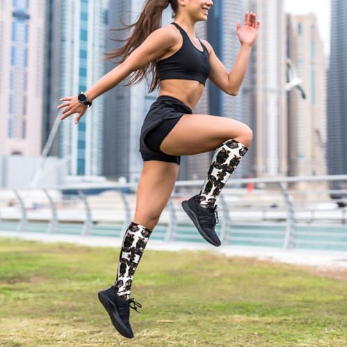 HJLUUFT Dachshund Weiner Haustier Kompressionssocken für Männer und Frauen - Feuchtigkeitstransportsocken, Diabetiker und Neuropathie Socken