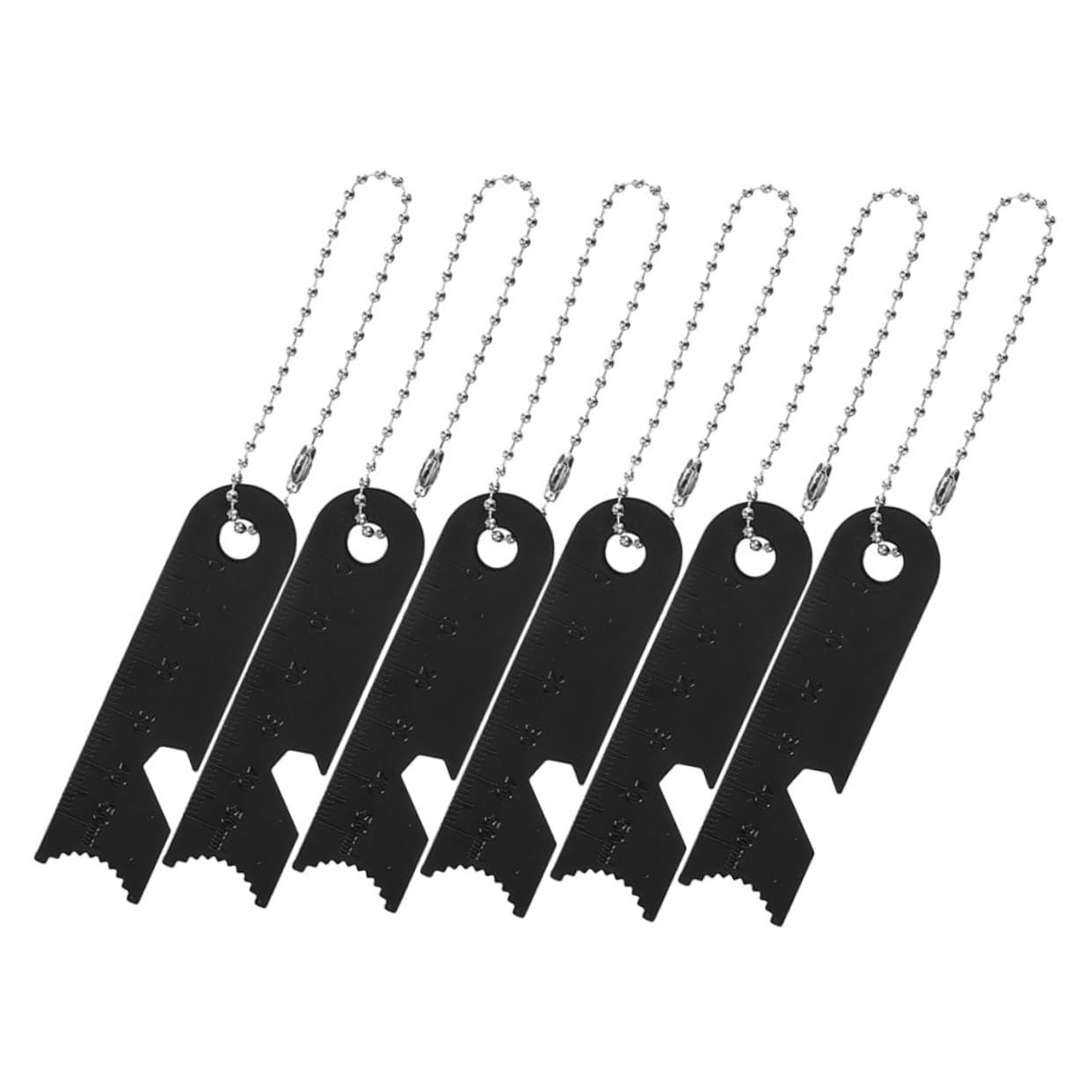 TOYANDONA 6pcs Fire Starter with Integrated Ruler for Camping Hiking and Survival Compact and Lightweight Fire Steel Scraper for Outdoor Enthusiasts