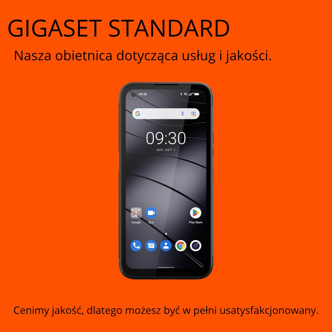 Smartfon Gigaset GX6 Pro wzmocniony, 5G, IP68, Tytanowy | FHD+ 6,6-calowy ekran, okulary Gorilla, MIL-STD-810H, 128GB+8GB RAM, 50MP