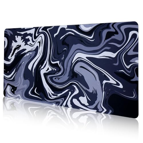 DAWNTREES 1200 x 600 x 3 mm Topographic Map Waterproof Mouse Pad - Extended Contour Mouse Mat for Home and Office, Large Gaming Mousepad Laptop Keyboard Mat with Non-Slip Rubber Base, Stitched Edges