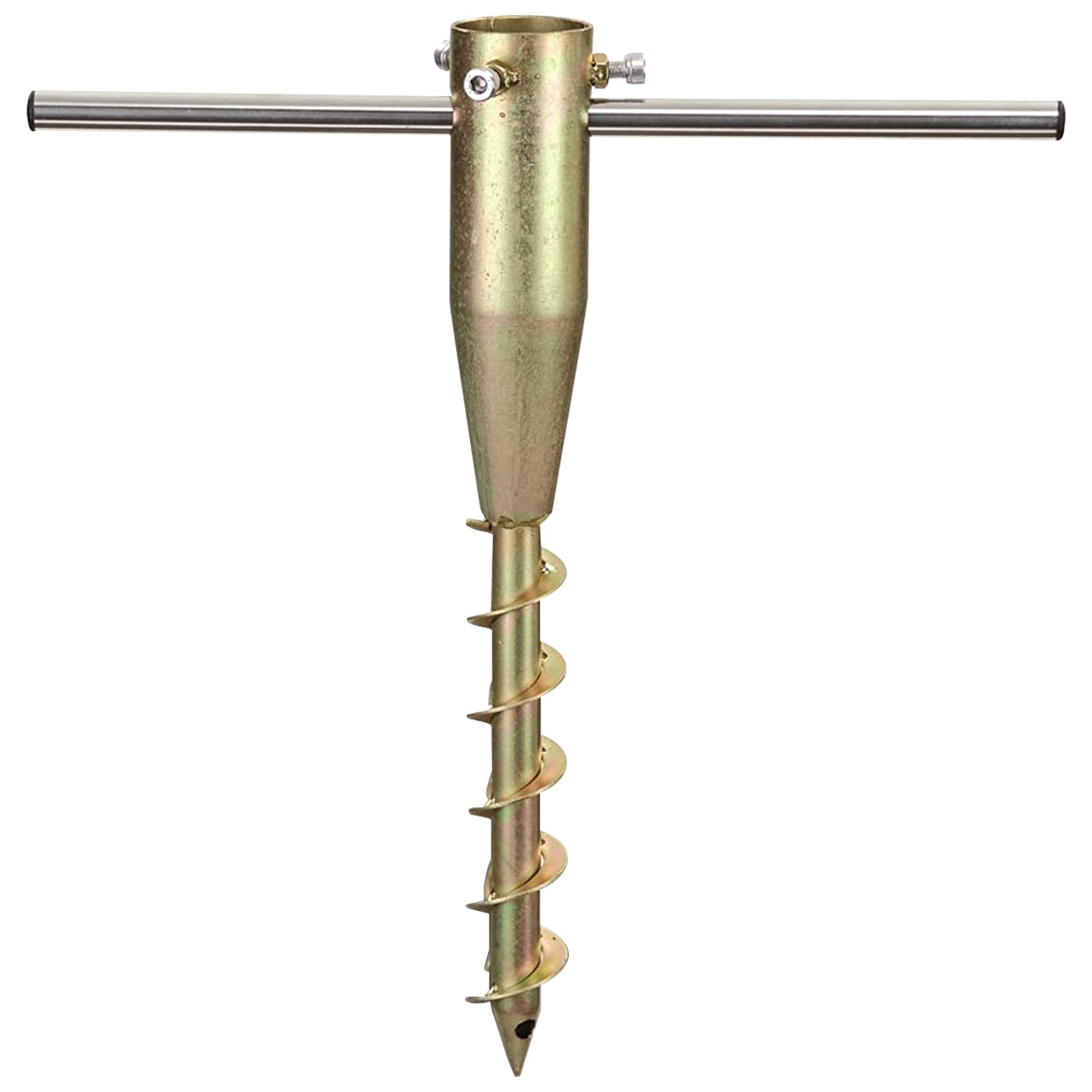 FLY HAWK Soporte de Sombrilla Playa, 43cm Soporte de Arena Para Sombrilla de Metal con Ancla, Base Sombrilla para Jardín Playa Pesca/Coloreado 1 Pieza