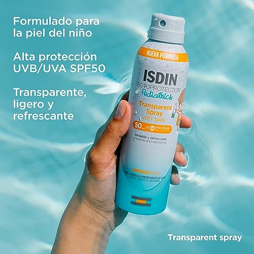 Fotoprotector-ISDIN-Pediatrics-Transparent-spray-Wet-Skin-SPF-50-Protector-solar-corporal-para-ninos-invisible-ligero-para-piel-mojada-250-ml