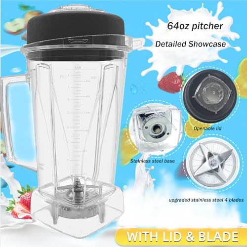 Recipiente para licuadora 64oz compatible Vitamix miniatura 4
