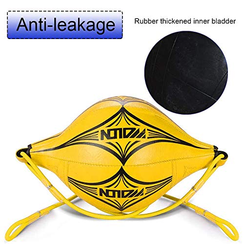 image for OPLIY Double End Ball, Boxing Speed Ball Leather Boxing Ball with Pump