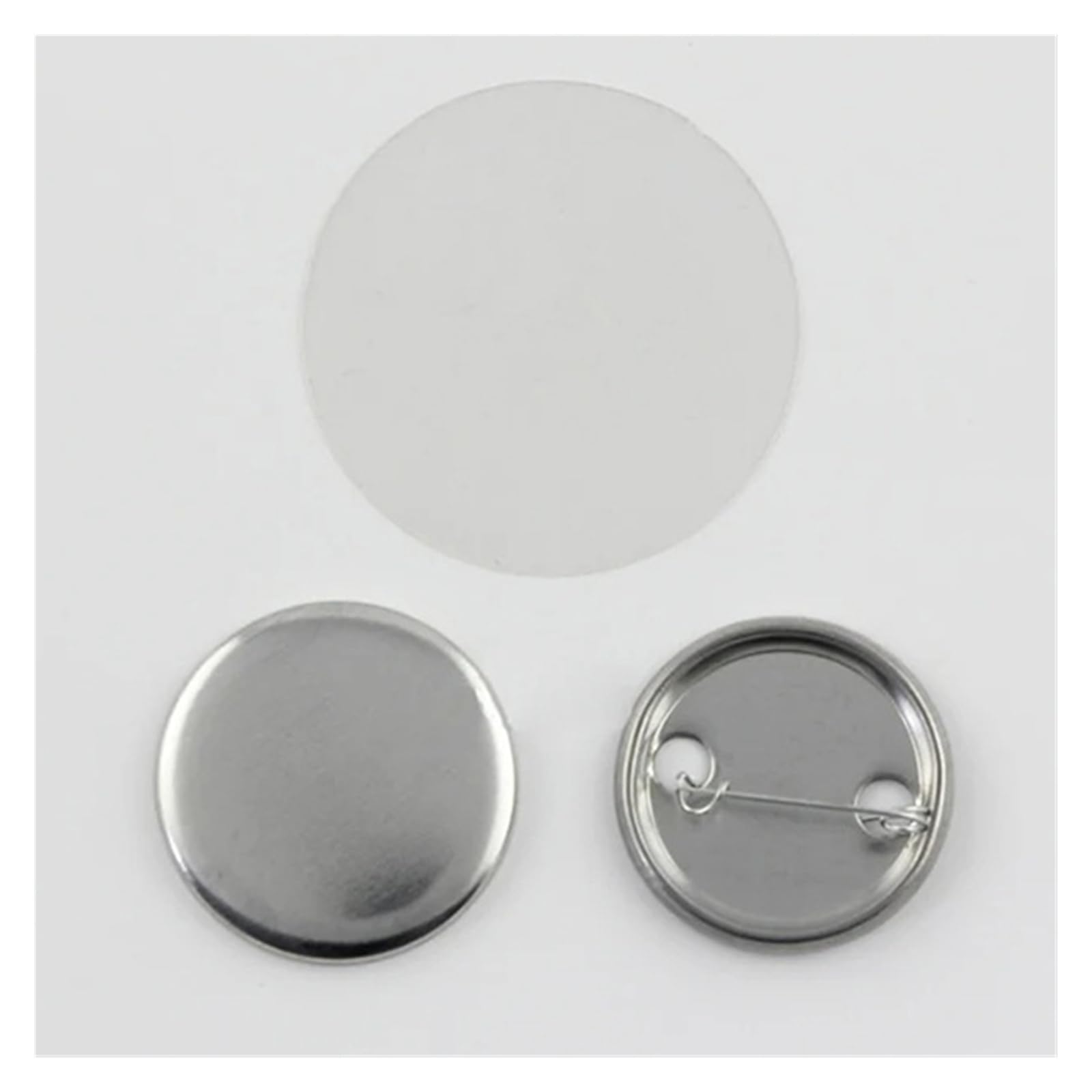 Zestaw metalowych przypinek DIY, puste części do robienia, zestaw na żelaznej podstawie, wyroby artystyczne, 100 szt., 32 mm Wystarczające zestawy