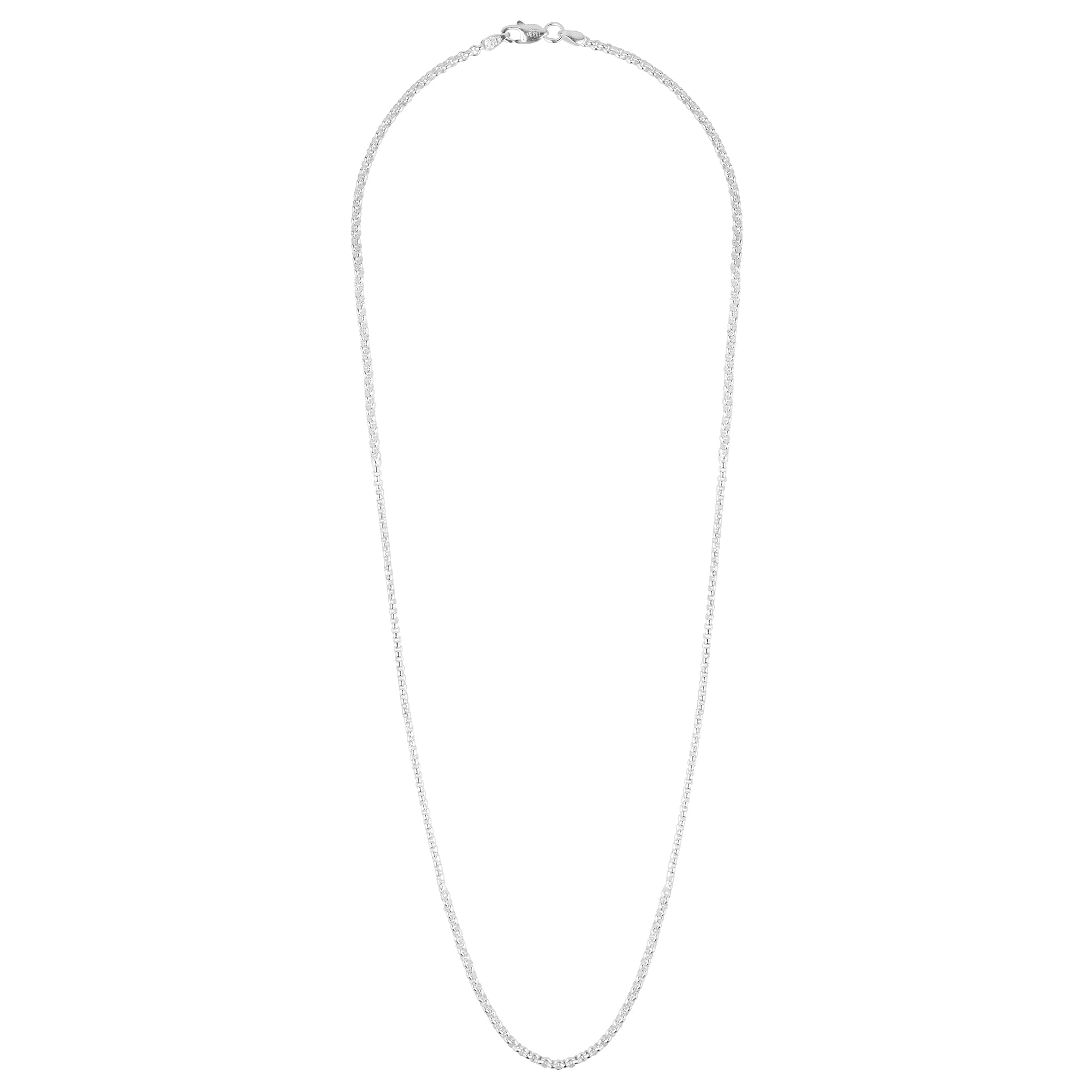 Bharti jewellers925 sterling silver italian silver chain pure silver for girls/women…