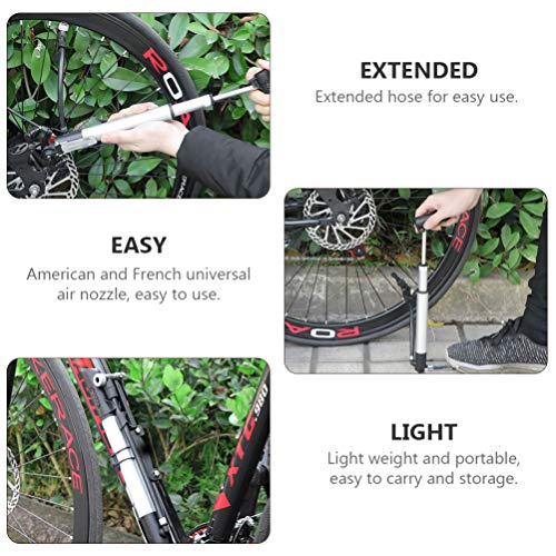 BESPORTBLE Mini bomba de pneu compacta e leve para bicicletas de estrada e montanha