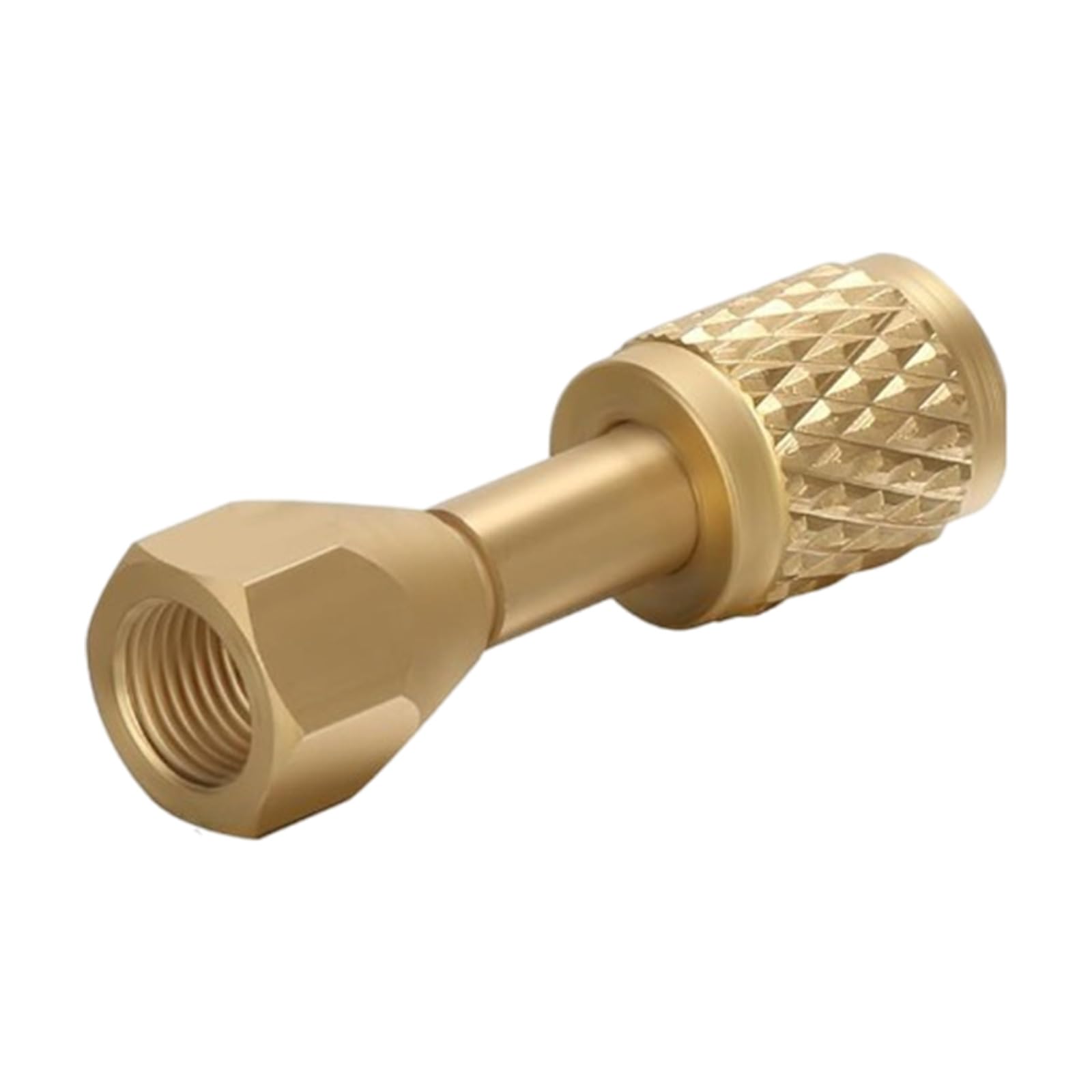 Brass Thread Converter for Air Conditioning Gauge Adapter Thread Fitting Leak Proof Design Refrigeration Pressure Gauge Adapter