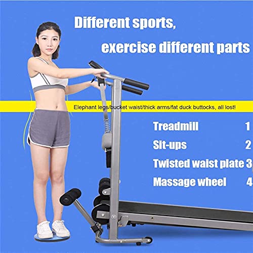 Caminadora mecánica plegable multifuncional para fitness miniatura 5