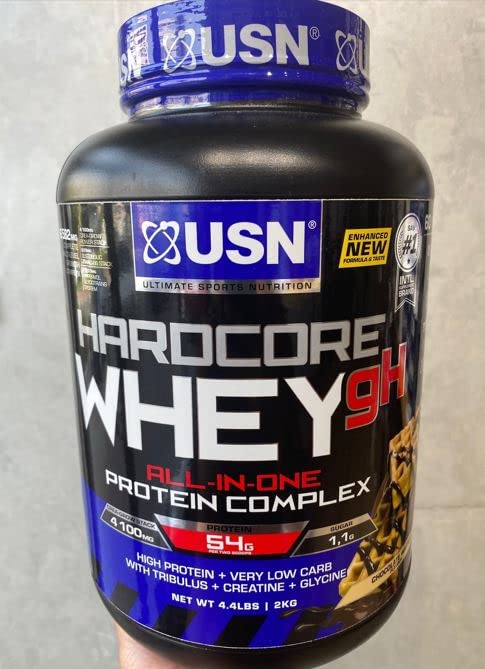 USN Whey Protein Powder Chocolate Waffle 2 kg: All-in-One Protein With Creatine Monohydrate, Glycine and Tribulus for Performance Workouts & Lean Muscle Growth