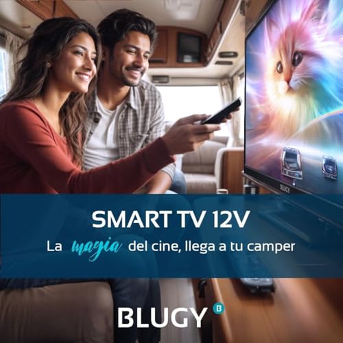 BLUGY Smart-TV, 81,3 cm (32 Zoll), HD, Stromversorgung 12 V, 1920 x 1080 Pixel, ideal für Fahrzeuge, Wohnwagen, LKW – Bild 3
