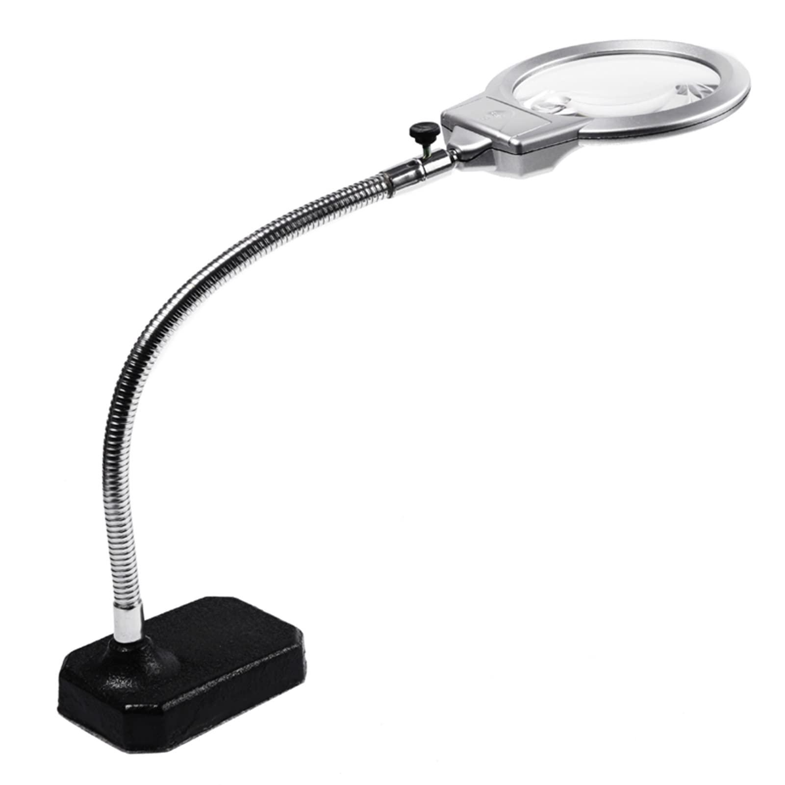 SaryEdge Desk Magnifying Glasses, 2X 5X Magnifier with Light & Stand, Hands Free Illuminated Magnifying Glass Lamp for Reading Double the comfort,