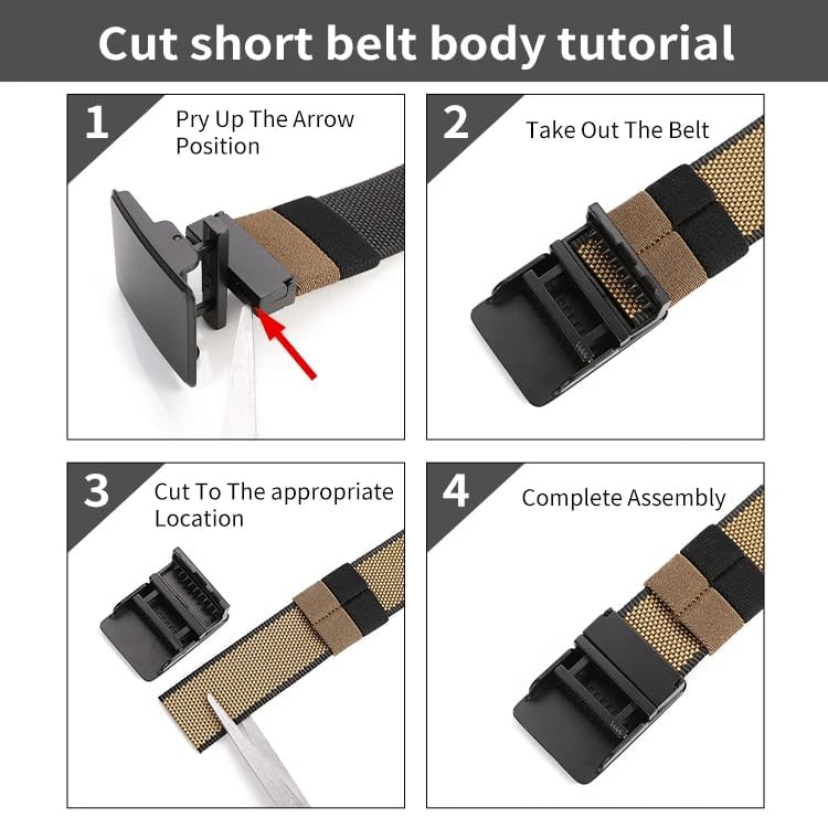 Reversible 2 Color Double Sided Canvas Rotating Buckle Belt 125cm (36"-42")3