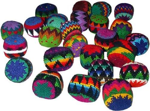 Set of 25 Hacky Sacks, Assorted Colors
