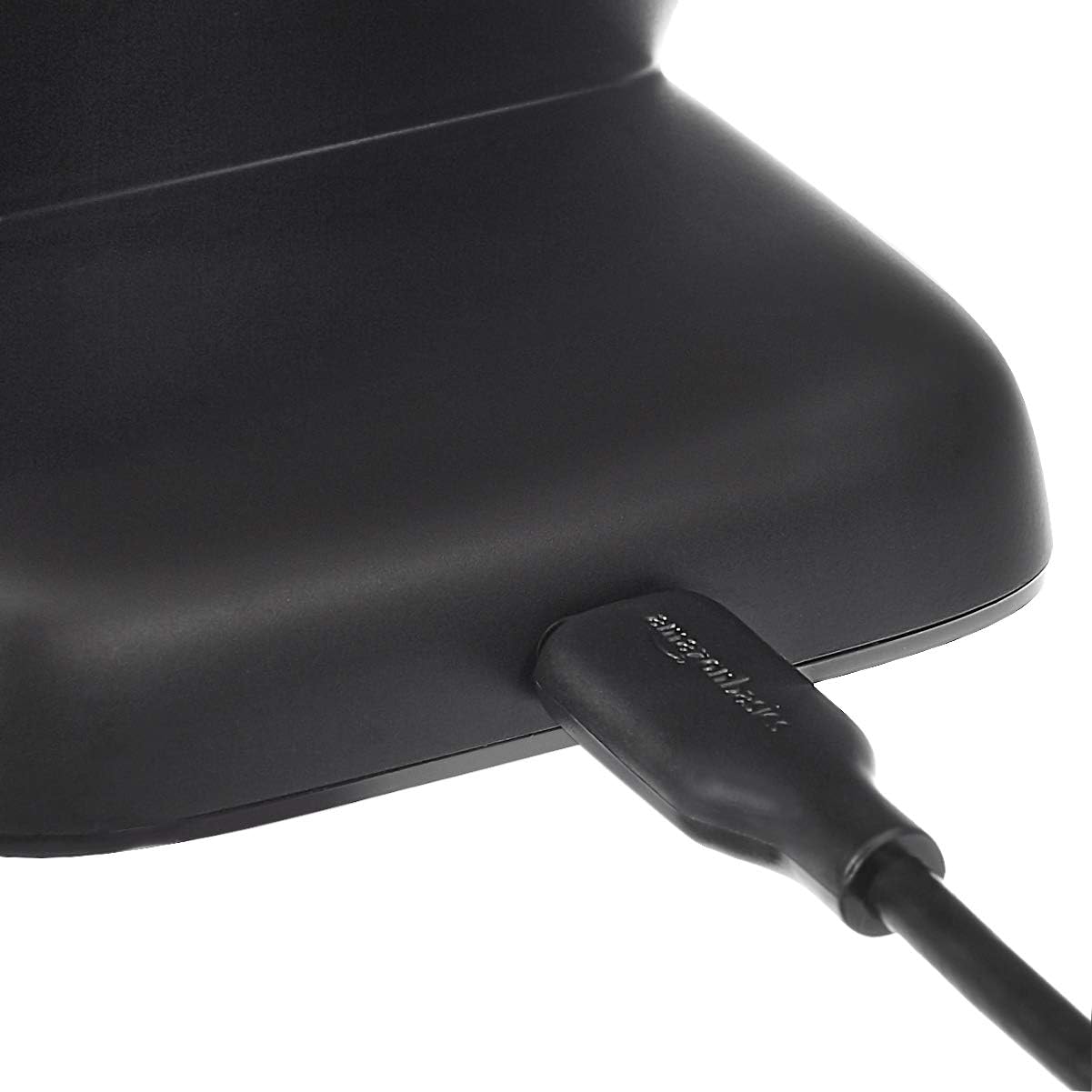 Amazon Basics Stazione di ricarica wireless da 10 W con certificazione Qi (iPhone 15/14/13/12/11/X, Samsung), con cavo USB (senza adattatore CA), nero