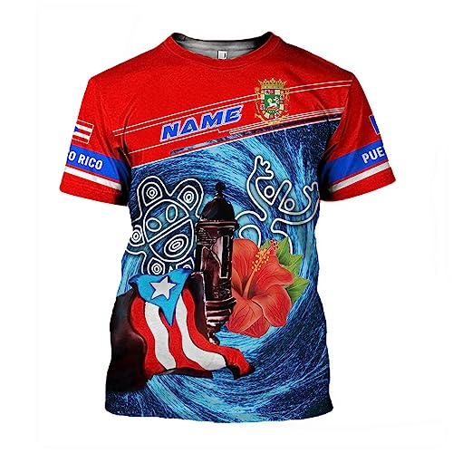 Camiseta personalizada de Puerto Rico, camisetas de Puerto Rico para mujer y hombre, camiseta con bandera de Puerto Rico, camiseta de orgullo puertorriqueño 6 miniatura 3