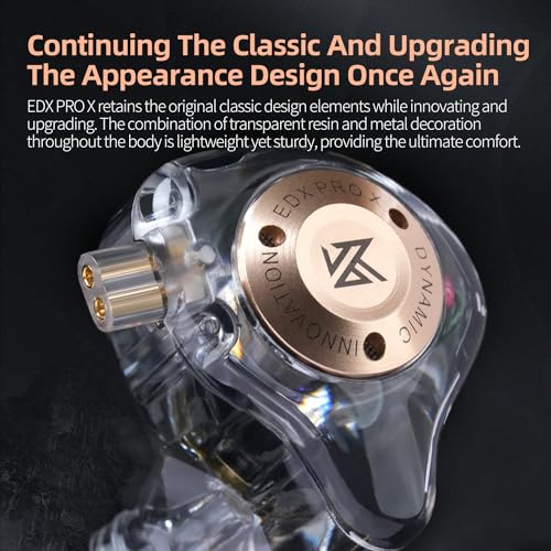 KZ EDX Pro X Écouteurs intra-auriculaires HiFi IEM, moniteur de basses profondes avec câble amovible, pour chanteurs DJ audiophiles - Les Beatles, Paul McCartney, John Lennon, RIngo Starr, George Harrison KZ EDX Pro X Écouteurs intra-auriculaires HiFi IEM, moniteur de basses profondes avec câble amovible, pour chanteurs DJ audiophiles – Image 5