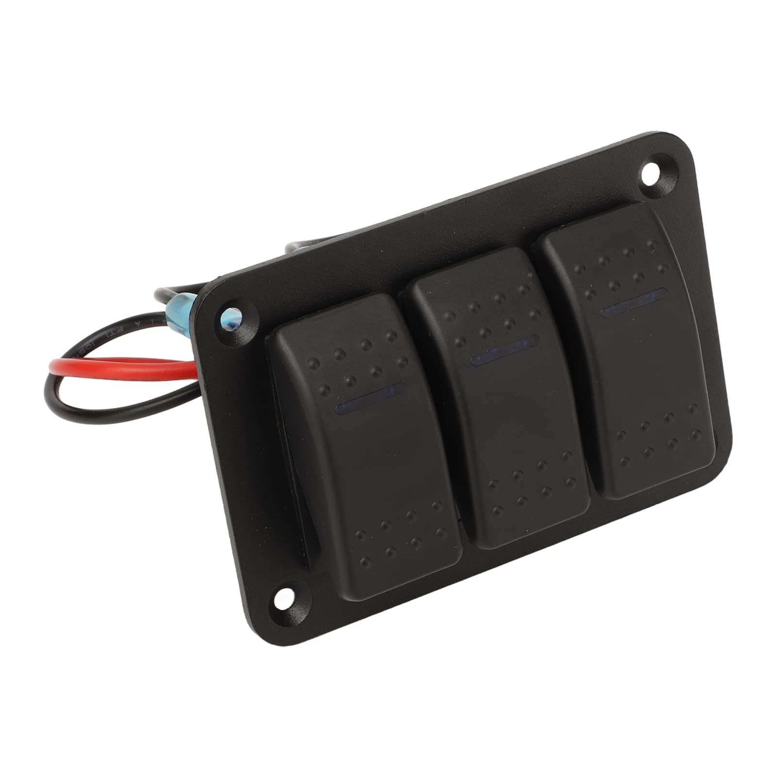 Panneau d'interrupteur à bascule pour bateau ,noir IP65 étanche multi protection résistant à la chaleur universel 3 gangs interrupteur à bascule pour camions pour marines