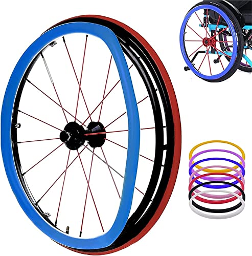 Housses de jante poussoir for fauteuil roulant, housses de main courante for fauteuil roulant, housses de protection for anneau de poussée, 1 paire de roues...
