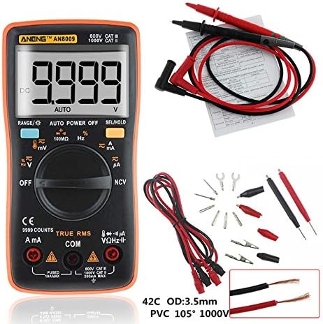 ANENG AN8009 Digital Multimeter with accessories